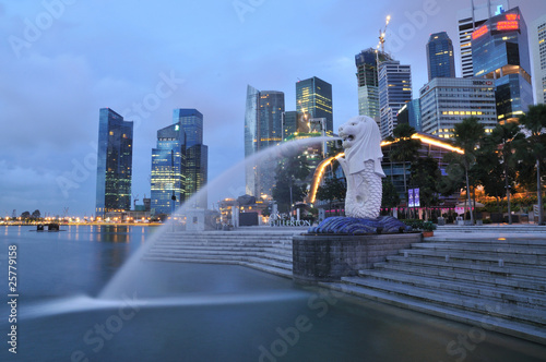 Photo: Merlion Park, Early Morning Merlion Park, Early Morning