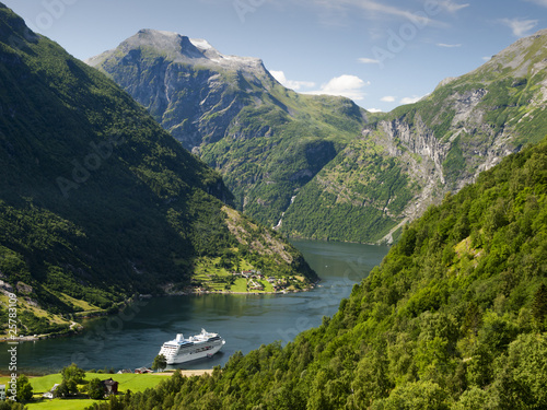 Photo: Geiranger fjord landscape Geiranger fjord landscape