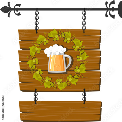 Vektor: sign for the pub sign for the pub