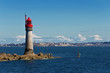Phare au large de Saint Malo et Dinard, Bretagne - France Phare au large de Saint Malo et Dinard, Bretagne - France