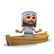 Jesus speaks from a boat