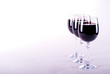 Tree glasses of red wine Tree glasses of red wine
