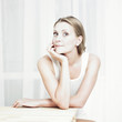 Girl at table