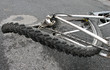 Achter - bent bicycle wheel