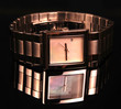 Wrist watch lying, beautiful reflection Wrist watch lying, beautiful reflection