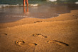 Footprints in the sand