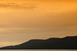 Sunset over mountain