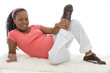 Photo: Beautiful pregnant woman dressed casually Beautiful pregnant woman dressed casually