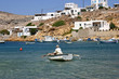 pêcheur sur sa barque,Grèce