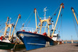fish trawler in harbor
