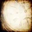 Antique pocket clock face background.