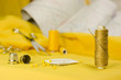 Sewing yellow