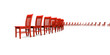 3D Stuhlreihe - Rot 03 3D Stuhlreihe - Rot 03