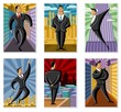 businessman over city