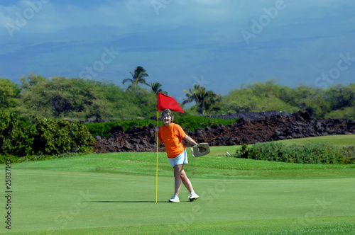 Photo: Big Smile During Golf Game Big Smile During Golf Game