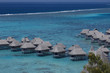 Luxury hotel bungalows in Moorea island