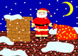 Santa on the roof