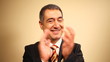 Cheerful businessman clapping hands - Business - Accident Cheerful businessman clapping hands - Business - Accident