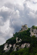 san marino fortress under the lightning