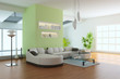 3d render modern living room