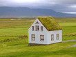 maison écologique avec un toit d'herbe maison écologique avec un toit d'herbe