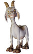 Goat cartoon smiling