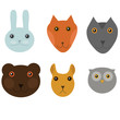 Simple vector animal set