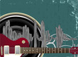 Grunge music background - Vector Grunge music background - Vector