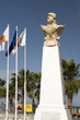 statue Kimon the Athenian seaside promenade Larnaca Cyprus