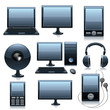 Media icon set. Vector Media icon set. Vector