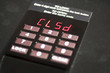 Clavier de coffre-fort fermé