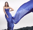 beautiful woman in dress colour electric blue #2 beautiful woman in dress colour electric blue #2
