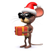 3d Crăciun mouse-ul