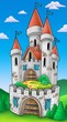 Tall castle with fortification Tall castle with fortification