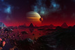 Red Planet and Jupiter