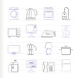 home equipment icons - vector icon set home equipment icons - vector icon set
