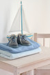 Blaue Schuhe