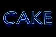 Cake neon sign