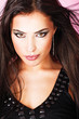 Pretty woman with long hair Pretty woman with long hair