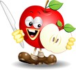 Mela Cartoon-Apple-Vector