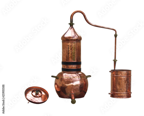 Photo: alcohol distillery - alembic copper alcohol distillery - alembic copper