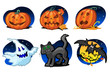 six halloween icons