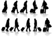 Travelers with suitcases