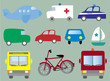 Transportation collection vector illustration