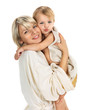Mom ang child together bathing Mom ang child together bathing