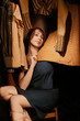 Woman in the wardrobe