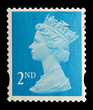 English Used Second Class Postage Stamp, circa 2005