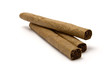 Three cigar stack macro, isolated cigars and shadow