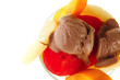 fruits and chocolate