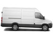 commercial vehicle isolated with clipping path